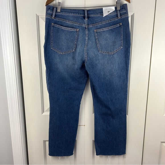 Hatch The Crop Denim Maternity Jeans Size 31 Under Belly Kick Flare Indigo - Picture 8 of 9